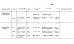 assessment plan