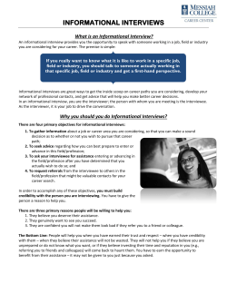 Info Interview Questions