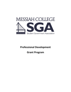 Applying for a Professional Development Grant