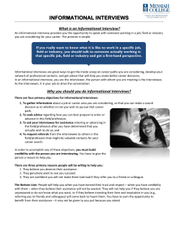 Informational Interviewing