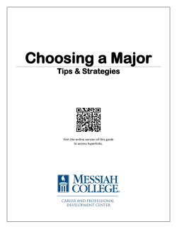 Choosing a Major