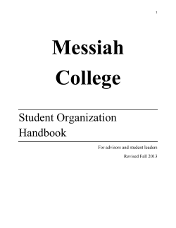 Student Org Handbook