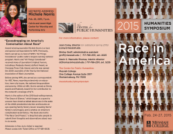 2015 Humanities Symposium Brochure