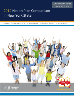 The 2014 New York State Health Plan Comparison Report is available in Portable Document Format.