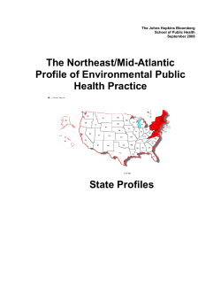 Northeast/Mid-Atlantic Regional (2008) State Profiles