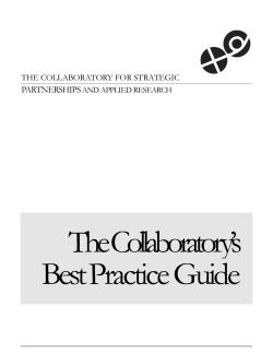 Collaboratory Best Practice Guide
