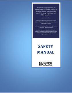 Safety Manual