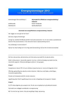 En sammanst llning av diskussionen hittar ni h r.