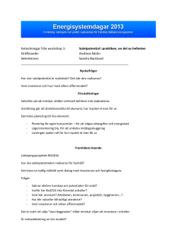 En sammanst llning av diskussionen hittar ni h r.