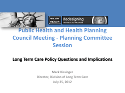 Presentation given by Mark Kissinger