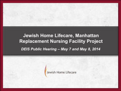 May 7 and 8, 2014 DEIS Public Hearing Presentation