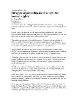 Struggle Against Disease is a Fight for Human Rights