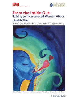 Assessment of Correctional Health Services in Women's Units of the Washington, D.C. Jails