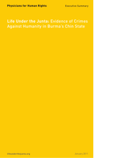 Life Under the Junta: executive summary