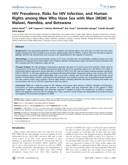 Baral_PLoSOne_HIVamongMSM-MalawiBotswanaNamibia_Mar09