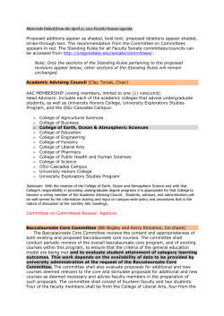 Academic Advising Council