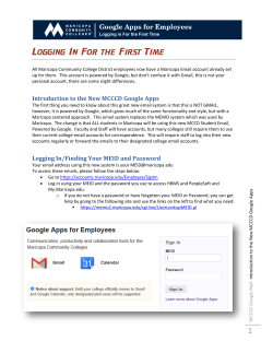 Logging in for the first time