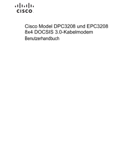 Cisco Model DPC3208 and EPC3208 8x4 DOCSIS 3.0 Cable Modem User Guide (German)