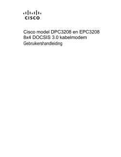 Cisco Model DPC3208 and EPC3208 8x4 DOCSIS 3.0 Cable Modem User Guide (Dutch Netherlands)