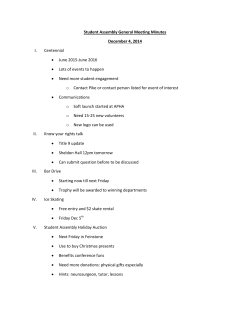 General Meeting Minutes