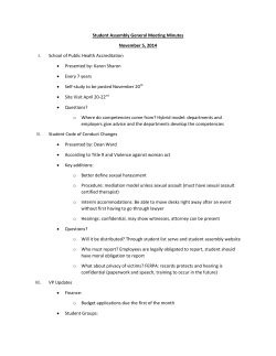 General Meeting Minutes