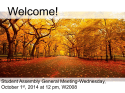 General Meeting PowerPoint Presentation