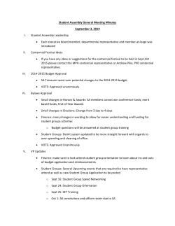 General Meeting Minutes