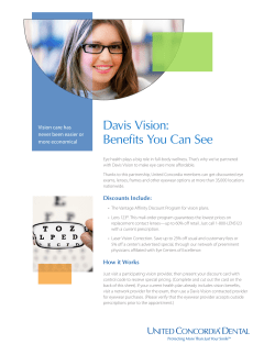 Davis Vision Discount Program