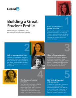 Building a Great Student Profile