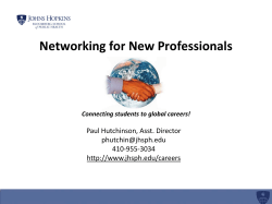 Networking for New Professionals