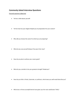 Commonly Asked Interview Questions
