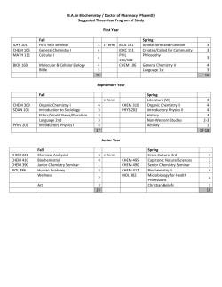 3-year B.A. Biochemistry