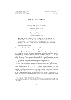 Evans Function Review Article