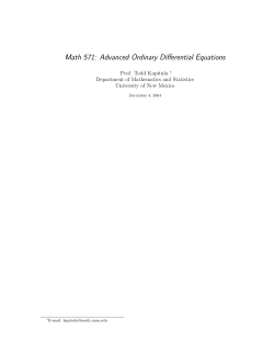 ODE Class 2