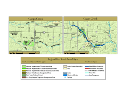 Capps and Crane Creeks Map