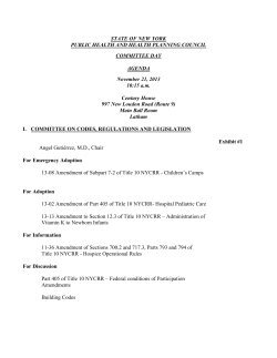 Agenda Exhibits