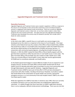 Upgraded Diagnostic and Treatment Center Background