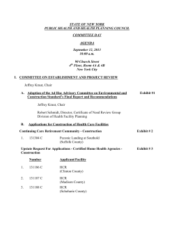 Agenda Exhibits