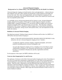 Advanced Diagnostic Imaging Background Paper