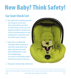 car seat check list