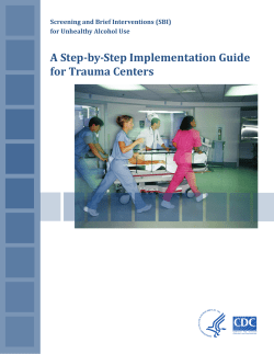 A Step-by-Step Implementation Guide for Trauma Centers