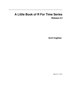 a little book of time series