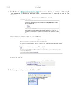 installing R