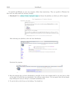 installing R