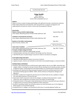 Functional Style Resume Paige Health