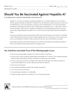 Hepatitis A