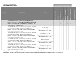competencies for this program