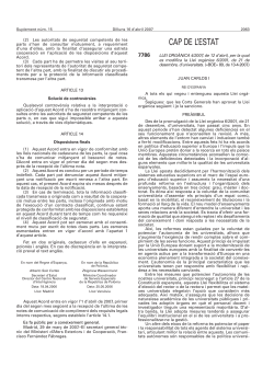 Llei org nica 4/2007, de 12 d'abril, per la qual es modifica la Llei Org nica 6/2001, de 21 de desembre, d'Universitats.