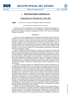 BOE-Ley 7/2011, de 27 de juliol, de Medidas Fiscales y Financieras.