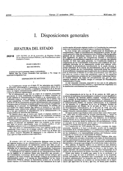 Ley 30/1992, de 26 de noviembre, de R gimen Jur dico de las Administraciones P blicas y del Procedimiento Administrativo Com n.